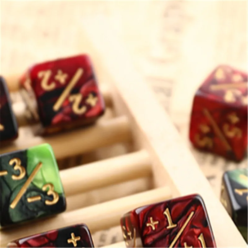 

Набор из 10 шестигранных игральных костей 16 мм (+1/-1) для детей, для карточных игр MTG, жетоны, кубики для подсчета очков, развлечения