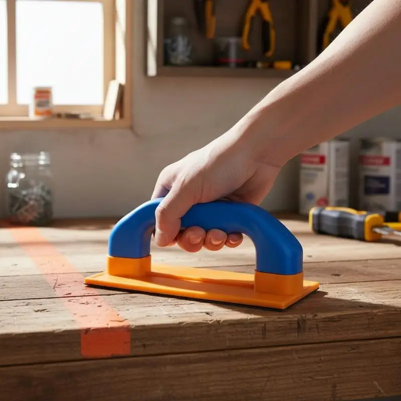 

Multifunctional Plastic Sander Holder Flat Half Circle Corner Pad For Finishing Small Areas Craft And Model Edges
