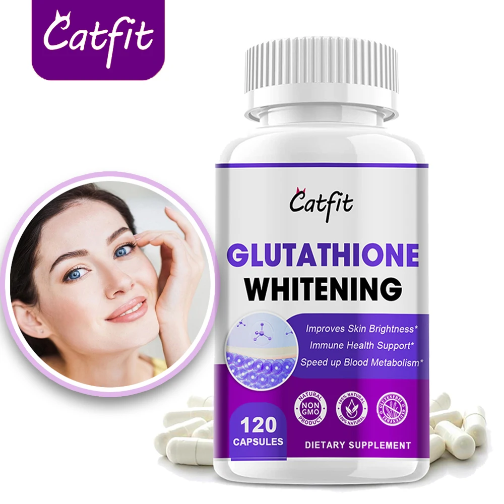 60/120pcs Glutathione whitening Capsule Collagen Skin nutrition support Skin Care Hyaluronic acid Supplement Natural Antioxidant