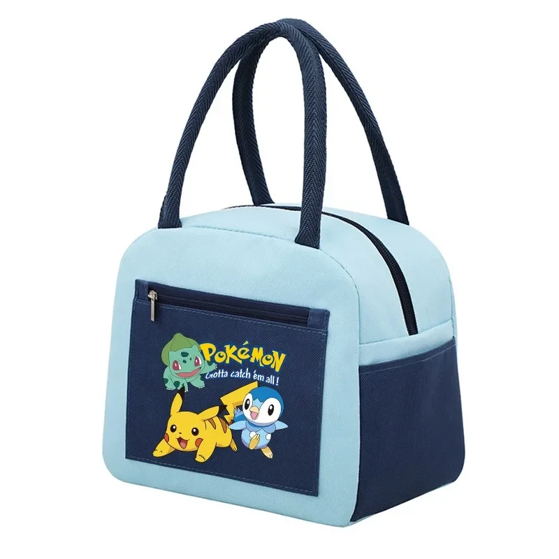 Pokemon Portable Cooler Bag Pikachu Ice Pack Lunch Box Insulation Package Thermal Food Picnic Bento Bags Pouch Kid Children Gift