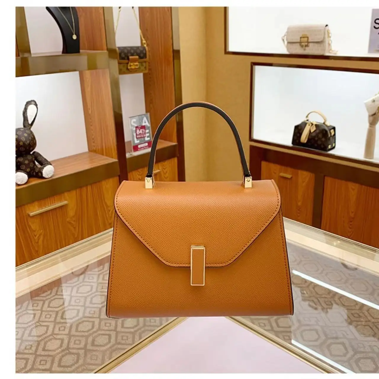 女性用レザーショルダーバッグ,クロスオーバーバッグ,新品,2024