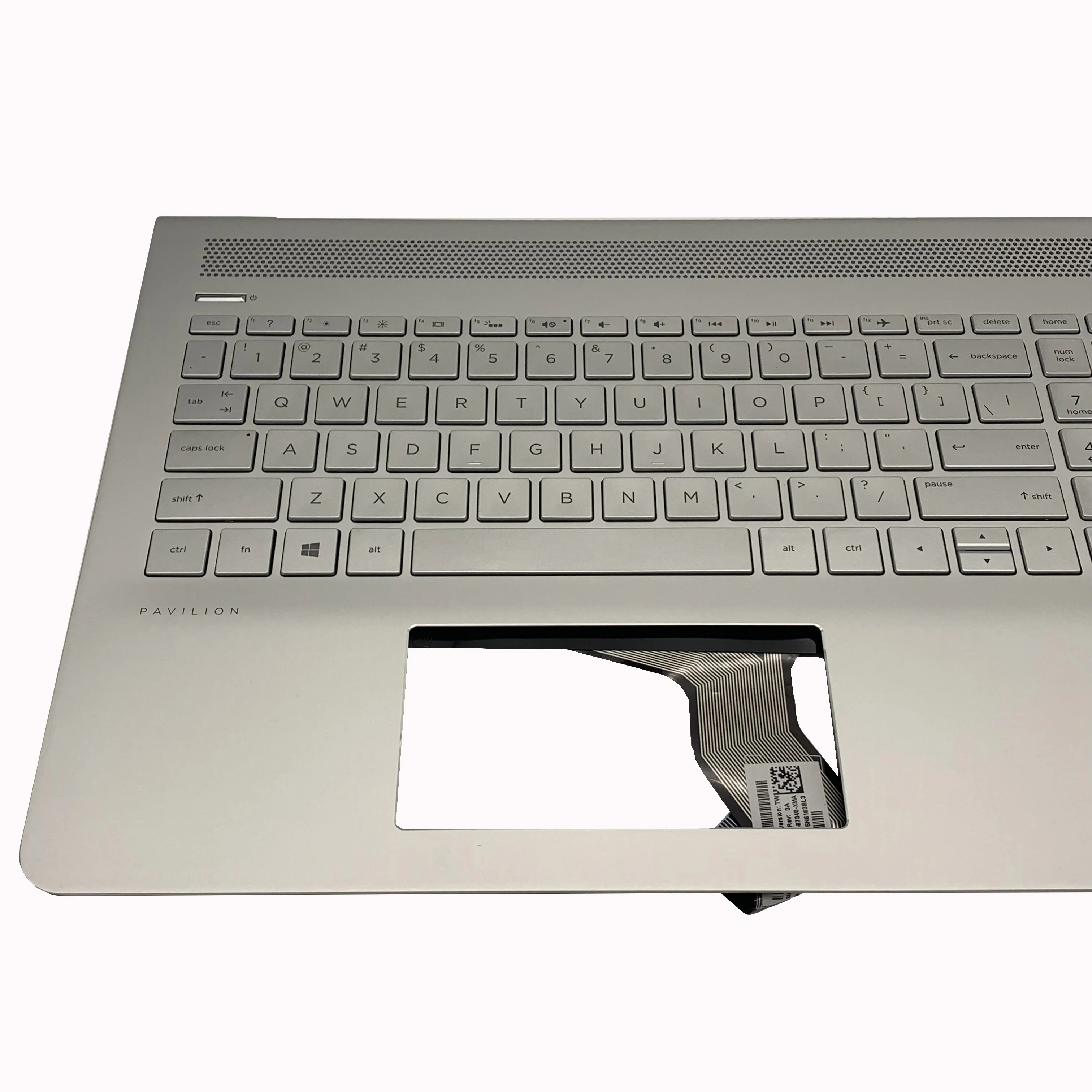 New for For HP Pavilion 15-CC 15T-CC 15CC15-CC123CL 15Z-CD Top Cover Palmrest Silver with US Keyboard 926859-001