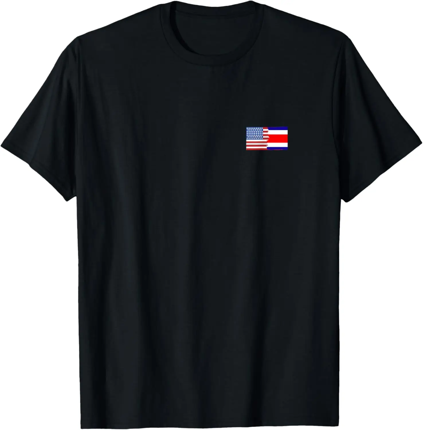 コスタリカ USA フラグ マップ ハーフ アメリカン ロゴ スタイル T シャツ
