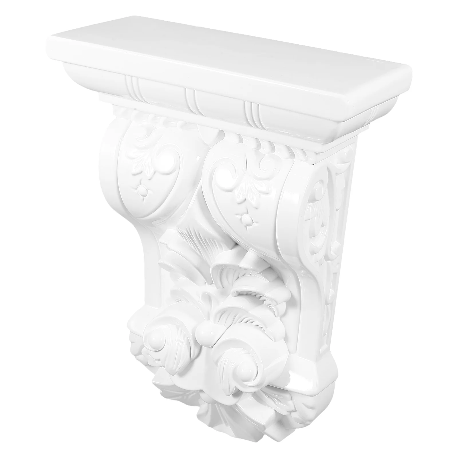 Coluna romana corbels flor decorativa abs plástico esculpido detalhes estilo europeu decoração de casa interior ao ar livre durável prático
