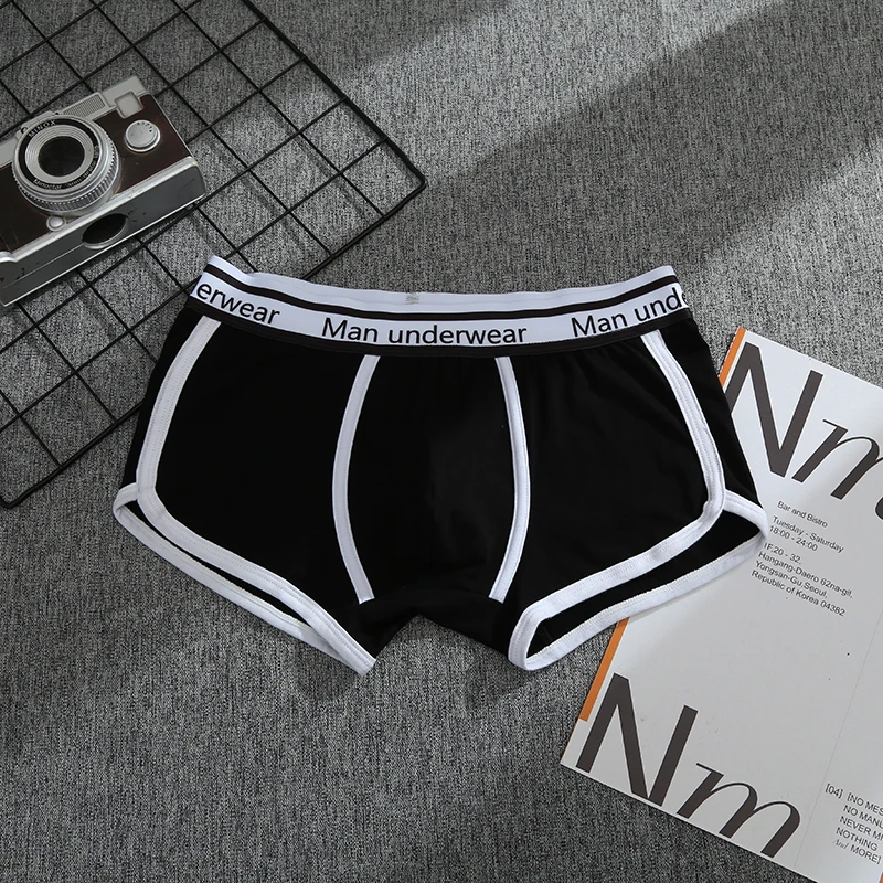 Men\'s Underwear 100% Cotton Boxer Shorts Fashion Casual Boxer Shorts High Quality Sleep Panties Comfortable Breathable Underwear