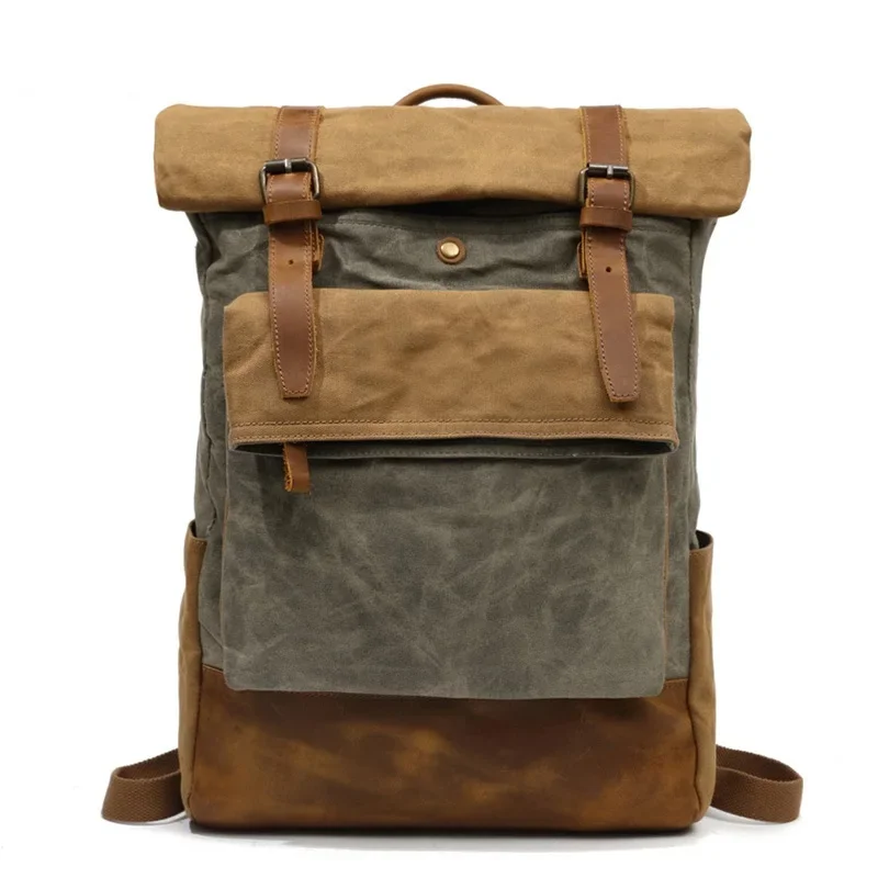 Rucksack Men Casual Daypacks Vintage Canvas Backpack School Boys Designe Waterproof Travel backpacks Bag Male Bagpack mochila 가방