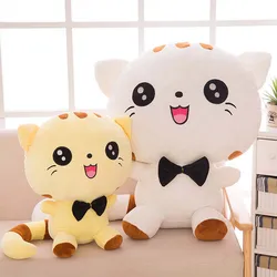 Hot Sale 20cm Children's Cute Big Face bow tie Cat Plush Toy Doll Soothing Doll Doll Pillow Baby Favorite Birthday Christmas Gif