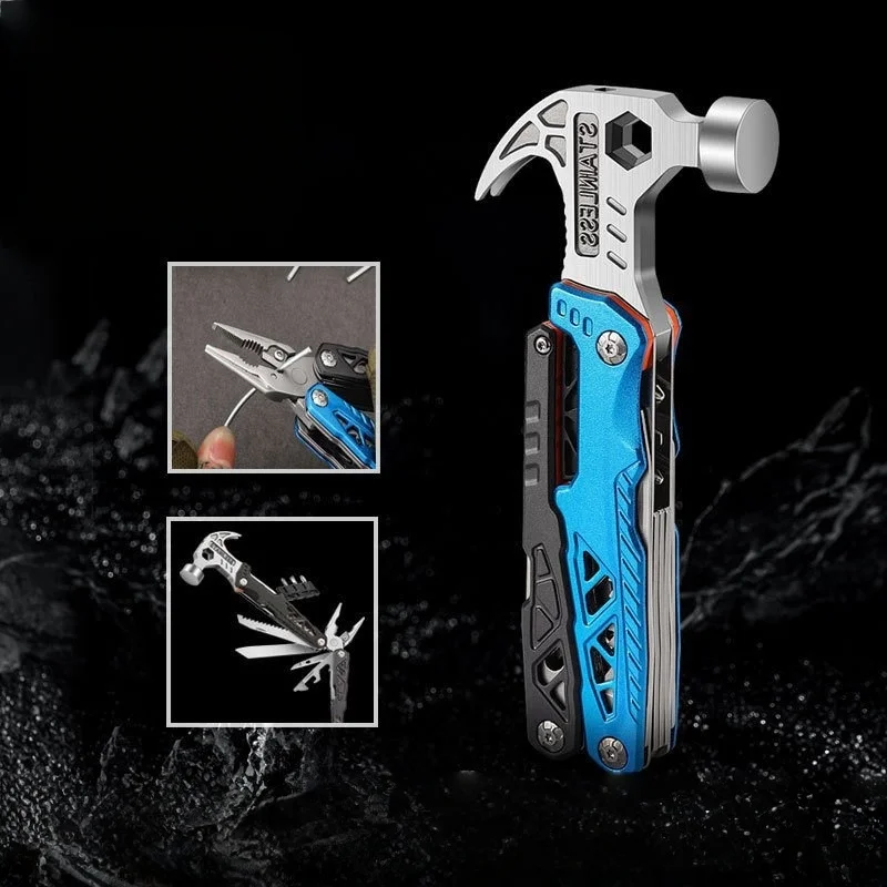 Outdoor Multifunctional Hammer Pliers Tactical Knife Window Breaker Portable Camping Emergency Survival Tool