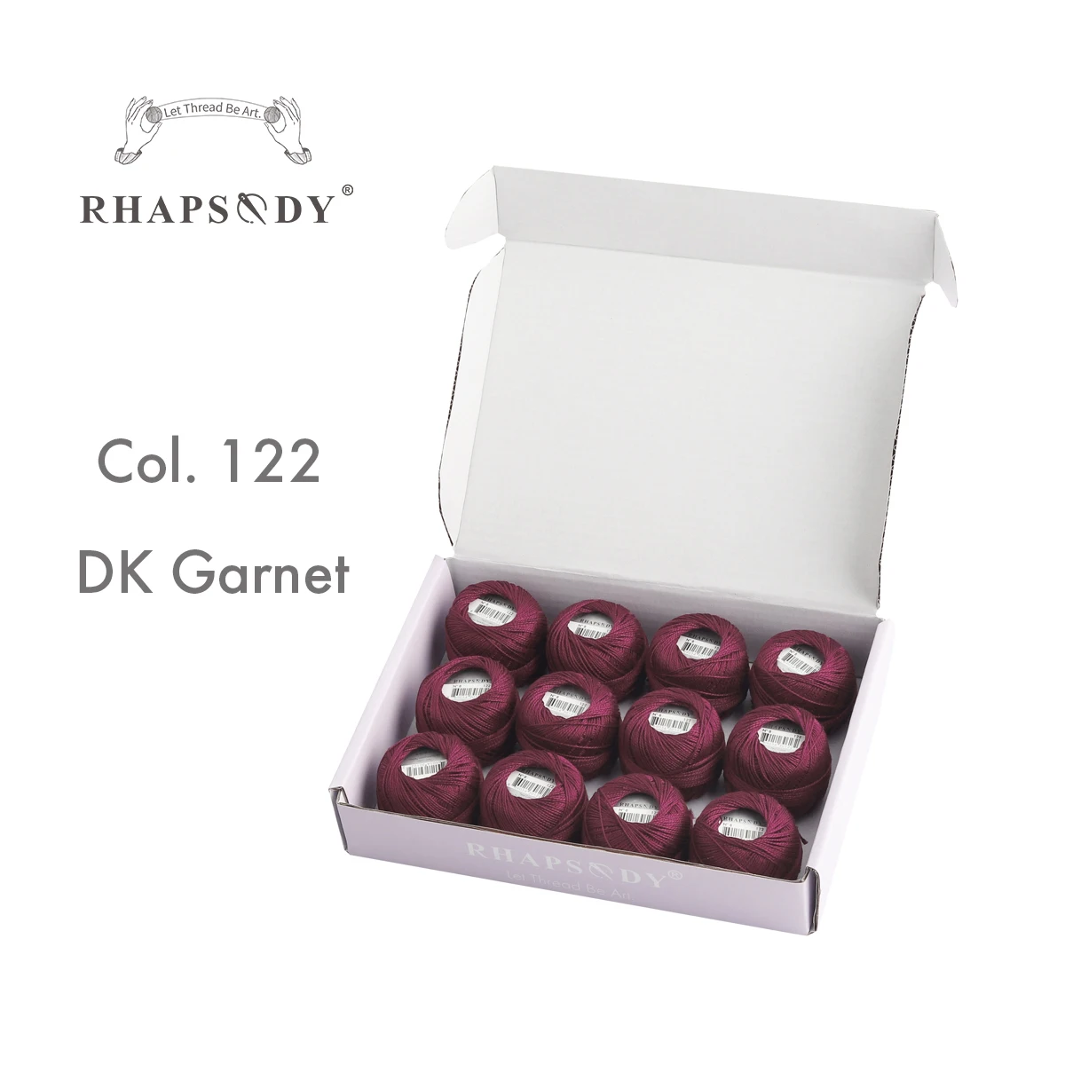 Rhapsody Größe 8, Perlen-Baumwoll-Häkelfaden-Stickerei, doppelt merzerisierte lange Stapel, ägyptische Baumwolle, DMC-Qualität, 12 Bälle, 43 YDS – Detail 17