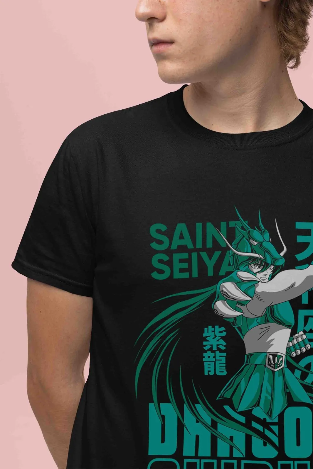 Saint Seiya Shirt Shiryu Tshirt Hyoga T-Shirt Shun Top Ikku Anime Graphic Tee