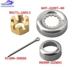 Kit de espaciador de Hélice para Motor fueraborda Yamaha, F30-F60 de 4 tiempos y 2 tiempos para Hidea Parsun 90171-16011, Castle Nut 903, 66T-W4599