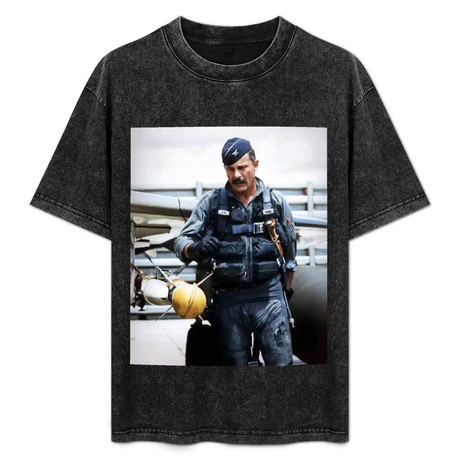 Colonel Robin Olds T-Shirt Basic Solid Color Casual Tee Shirt