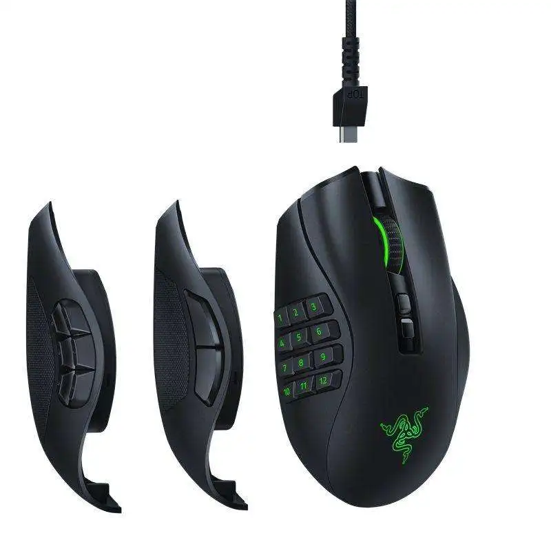 Razer Naga Pro Professional Edition NAGA Wireless BT E-sports Gaming Mouse Macro with Exchangeable Side Buttons