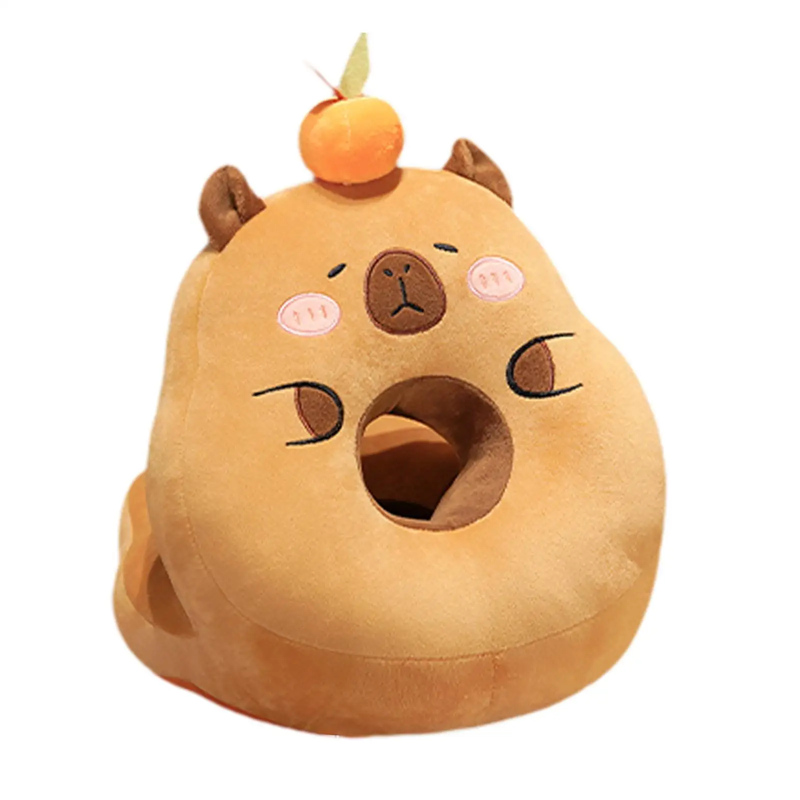 Sleeping Pillow Capybara Stuffed Animal Capybara Design Fun Lightweight Face Pillow Classroom Pillow for Kids Girls