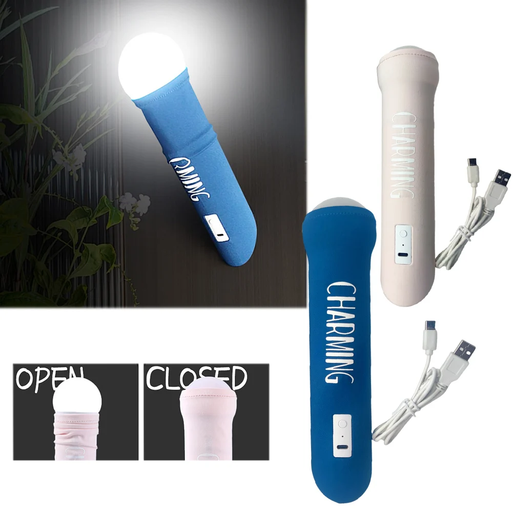 مصباح ليلي بمفتاح سحب يدوي مصباح طاولة قابل لإعادة الشحن لتزيين غرفة النوم هدية عيد ميلاد #4