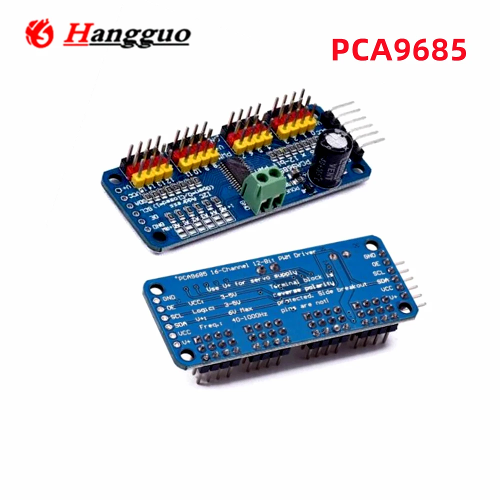 1-5PCS/Lot PCA9685PW 16 Channel 12-Bit PWM Servo Shield Driver I2C Interface PCA9685 Module For Raspberry Pi