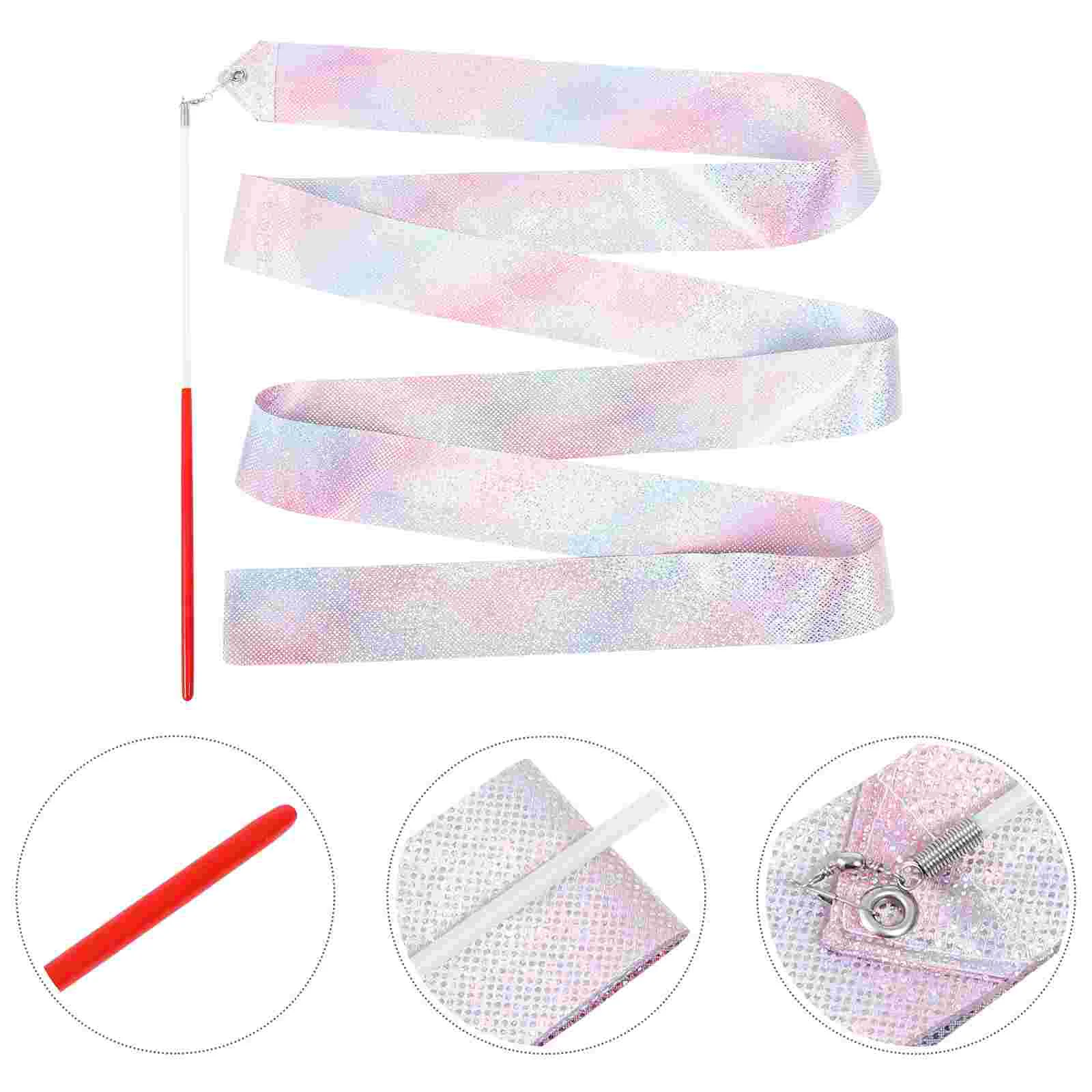 

Ribbon Decorative Delicate Streamer Performing Colored Dance Gymnastic Competition Supply Gymnastics Kids Toys