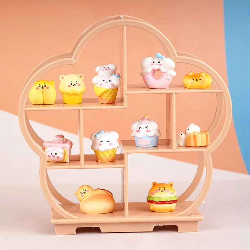 1:12 Dollhouse Storage Rack and Display Shelf; Miniature Bogu Stand, Furniture Accessories for Doll House Decor