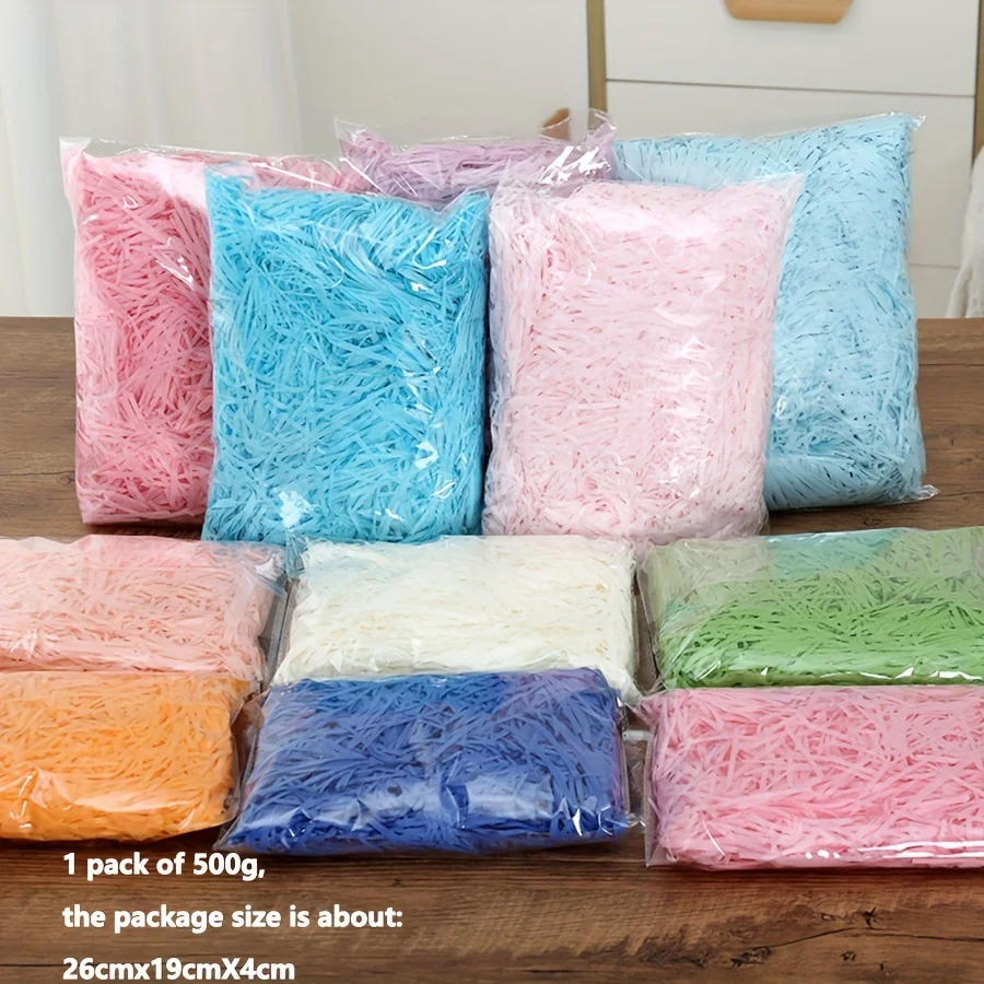 Confeti de Rafia de Colores, 500g - Colores Surtidos: Envoltura de Regalos, Pascua, Boda, Cumpleaños, Día del Padre |   Decoración para Manualidades y Fiestas