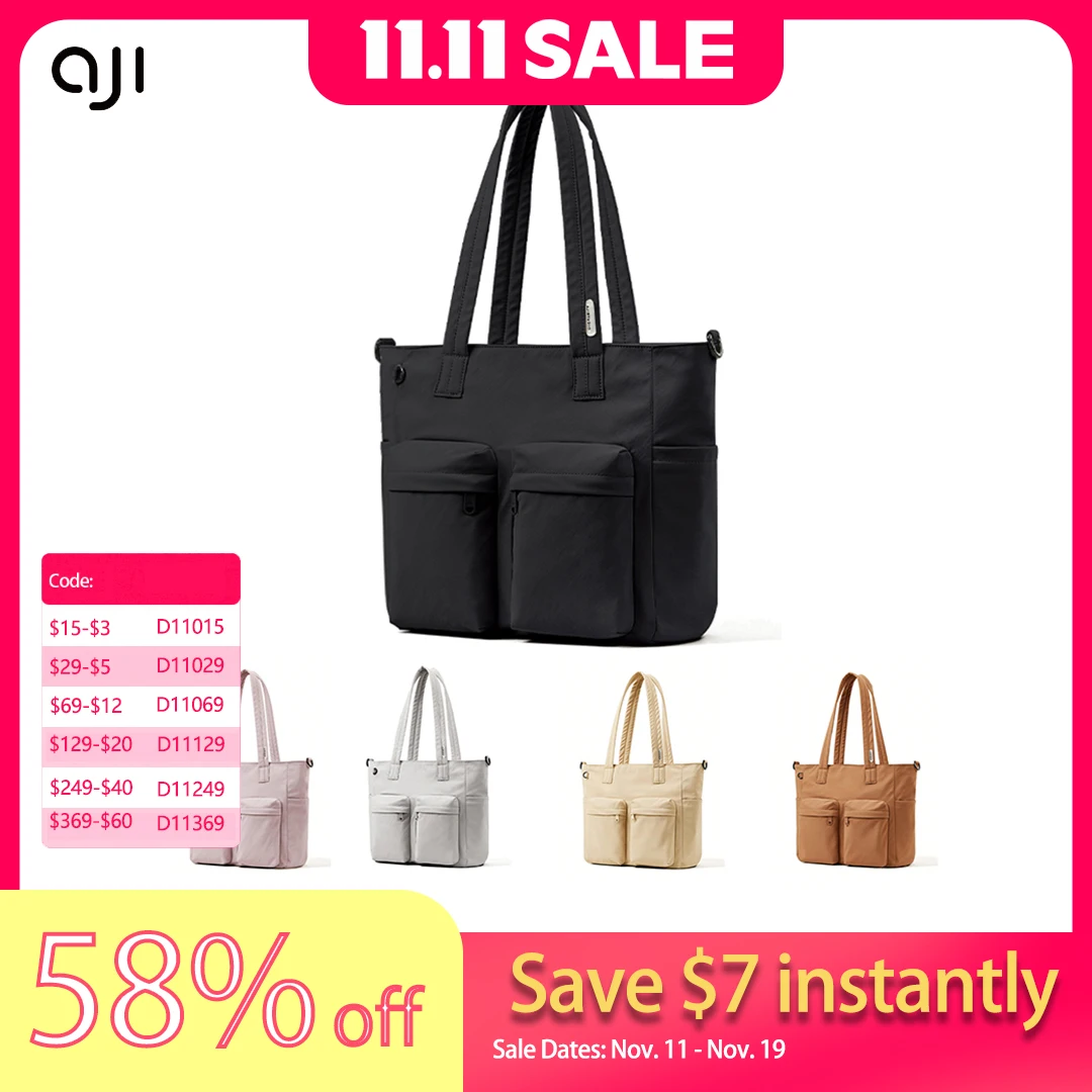 

AJI Women Tote Bag Large Capacity Luxury Designer Crossbody Bag For Female Handbag Casual Student Shoulder Bag Lightweight Offic
