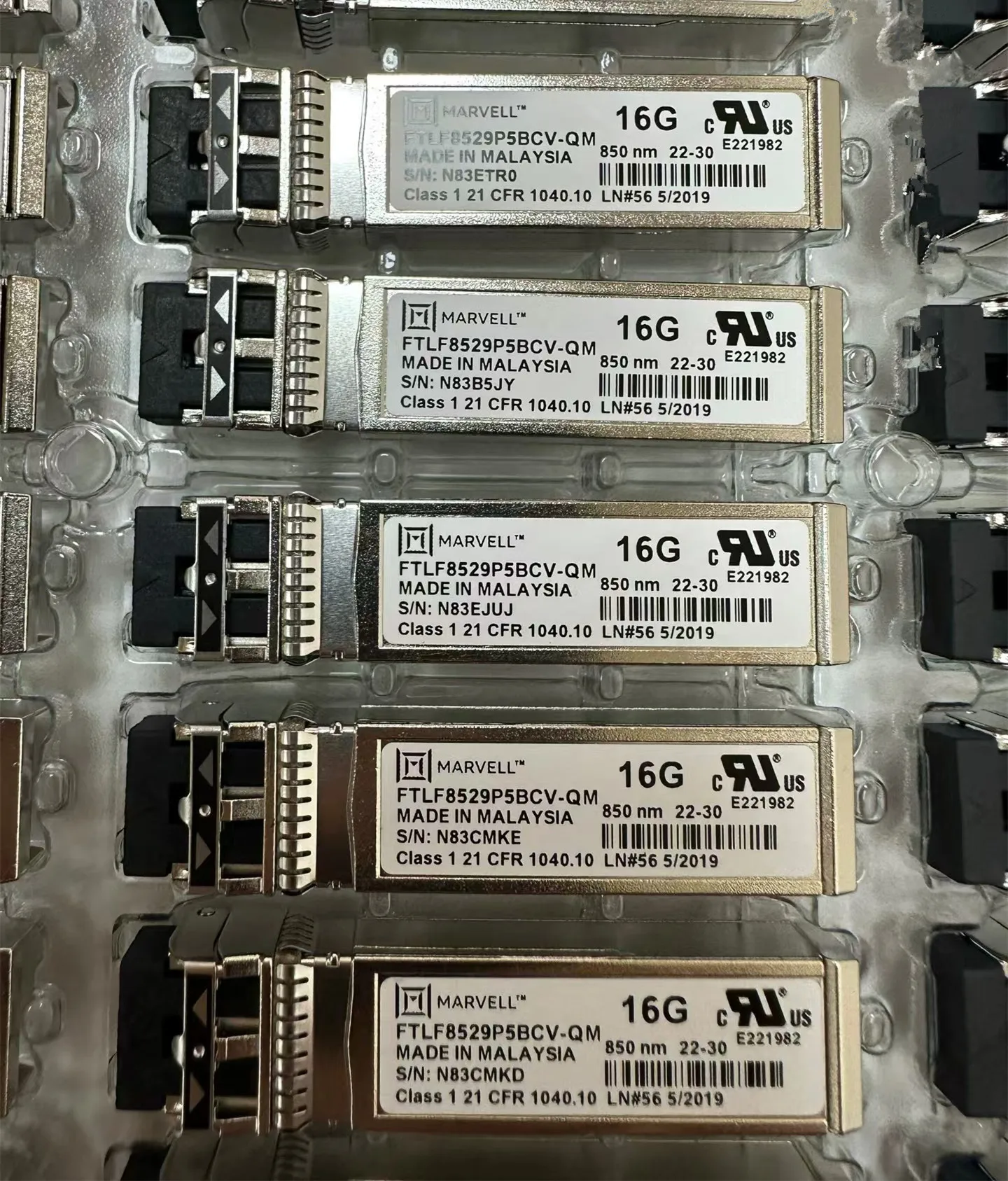 

MARVELL 16G 850NM SFP Transceiver FTLF8529P5BCV-QM HBA 16GB Optical Fiber