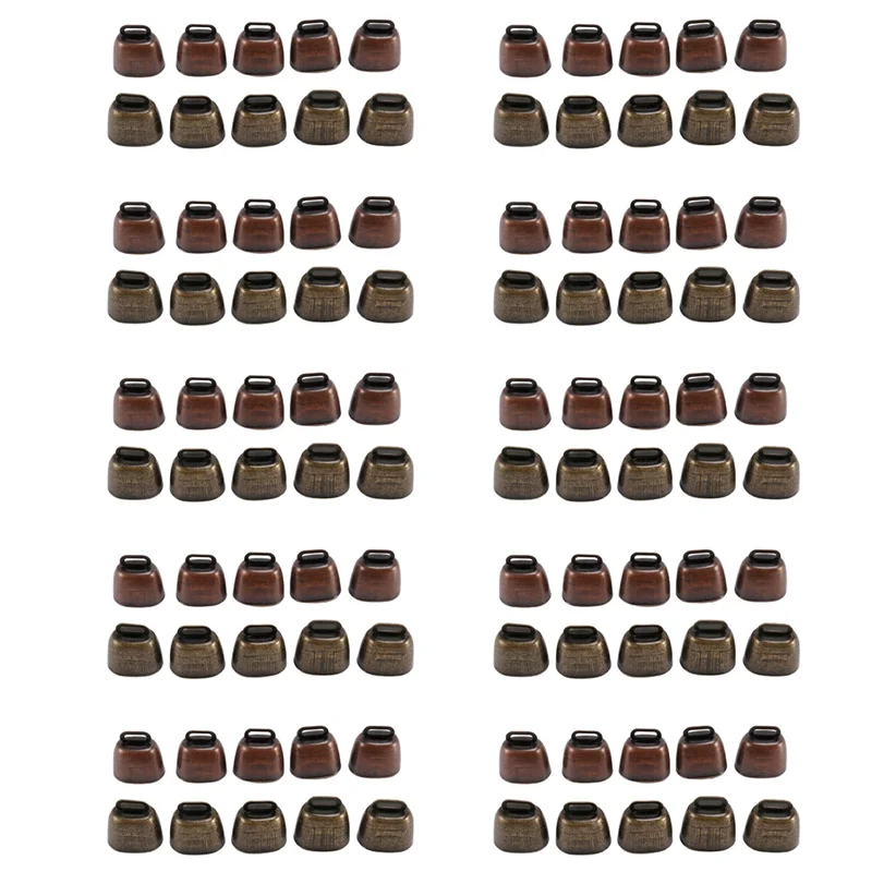 CGDS-100PCS Cow Horse Sheep Grazing Small Brass Bells,Cowbell Retro Bell For Horse Sheep Grazing Copper,Cow Bells Noise Maker