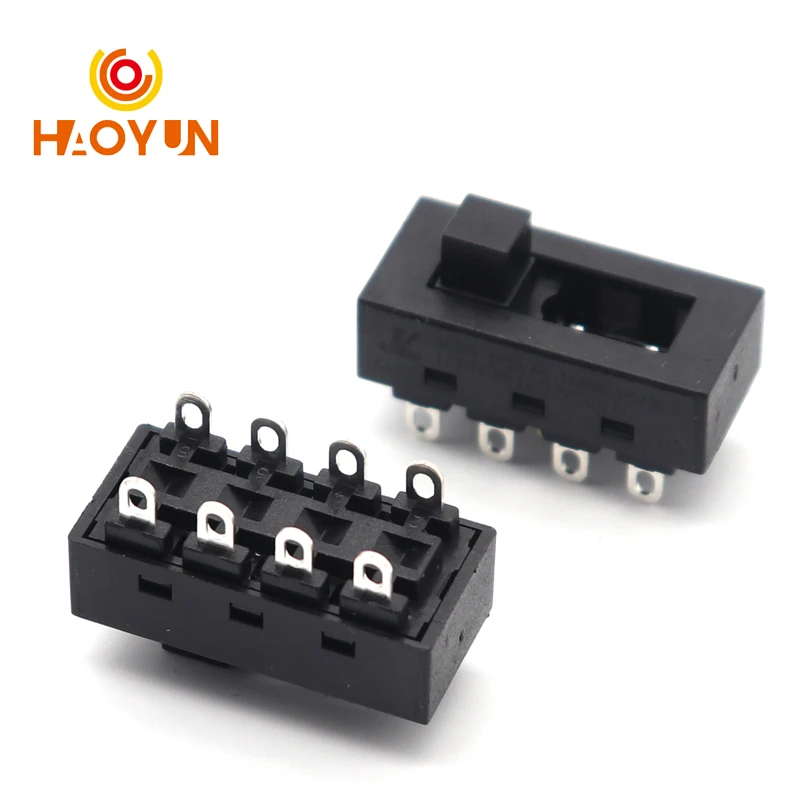 【5-1PCS】12A 250V 3 Position 8 Pin Toggle Slide Switches LQ-103H Hair Dryer Switches JJ-15 Philips Flyco FH6218/20/21/31