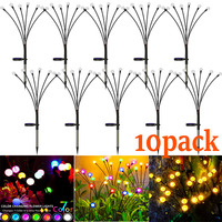 10pack Garden Lights Solar Outdoor New Upgraded Leaf Design Solar Lights for Outside Garden Solar Garden Lights Outdoor