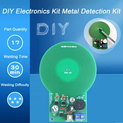 JS-60 DIY Metal Detector Kit DIY Electronic Kit DC 3V-5V 60mm Non-contact Sensor Board Module Part Metal