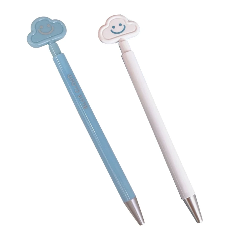 Bolígrafo Gel en forma nube, bolígrafos neutros secado rápido 0,5mm, bolígrafo retráctil, para