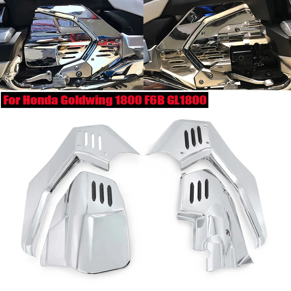 Motorcycle Frame Engine Side Covers Frame Protection Guard Chrome Accessories For Honda Goldwing 1800 F6B GL1800 2018-2023