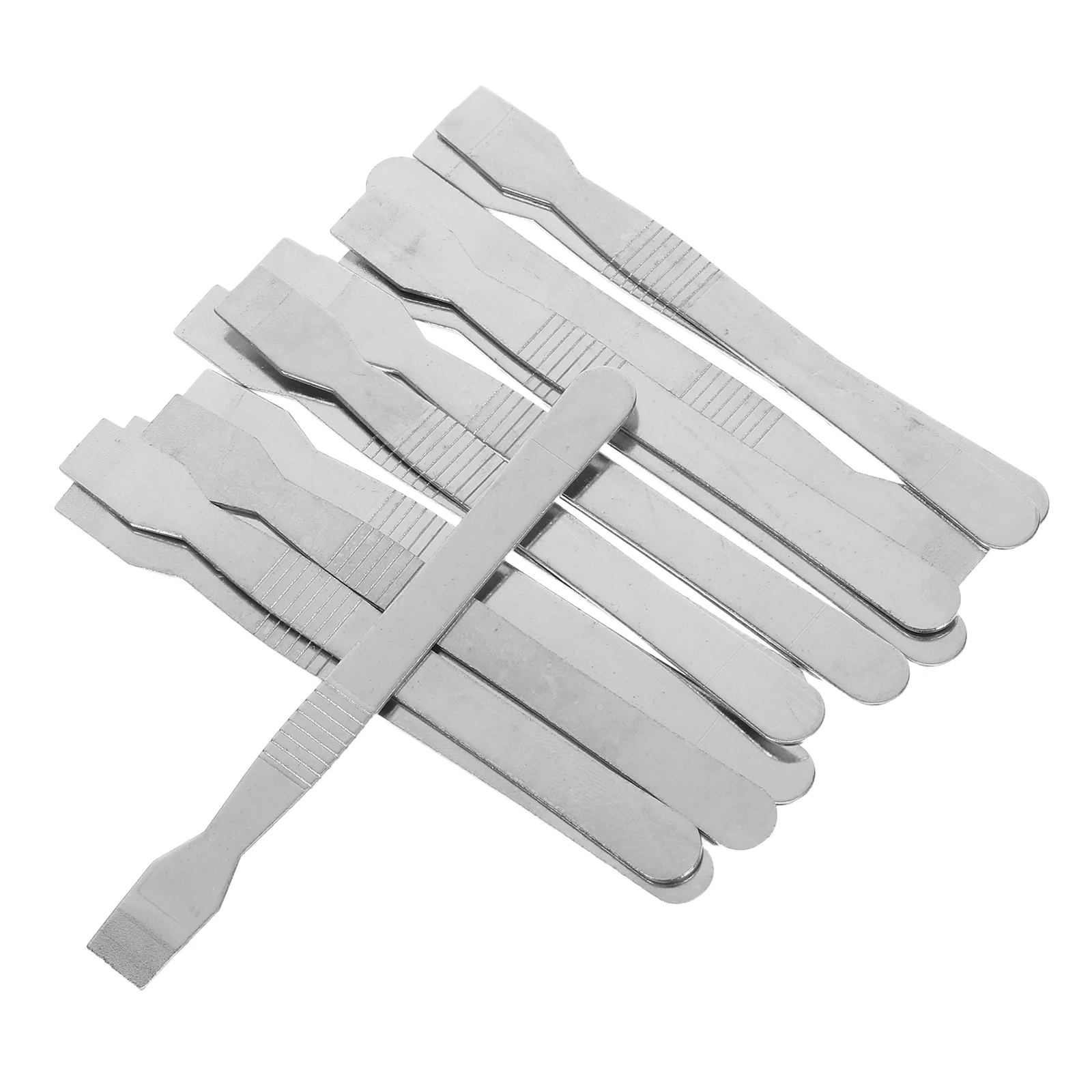 

20pcs Crowbar Solder Paste Scraper Stainless Steel Silver Metal Electronics Repair Tool Skimming Spatula Caulk Label Tin