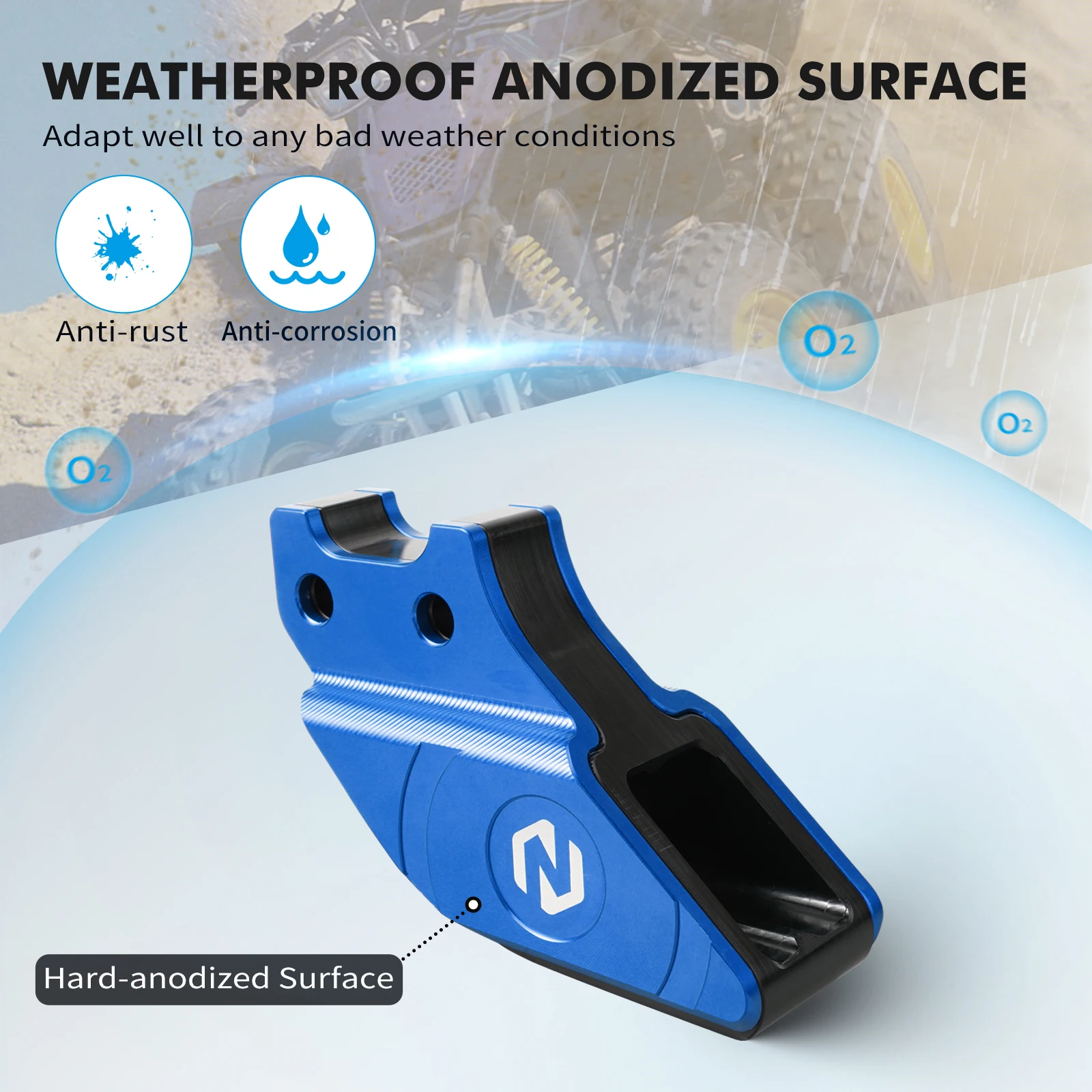 NICECNC ATV FOR BLASTER 200 CHAIN SUPPORT SLIDER FOR YAMAHA BLASTER 200 YFS200 1988-2006 38W-22199-00-00