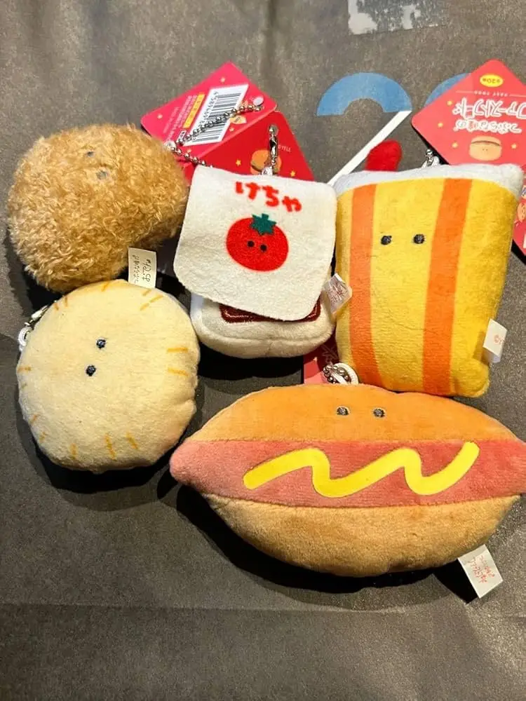 Yell World Juguetes de comida rápida kawaii Cadena de bolas 10 cm - imagen 3