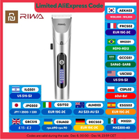 Youpin RIWA Hair Clipper Professional Electric Trimmer For Men With LED Screen Washable Rechargeable Men Strong Power Steel Head