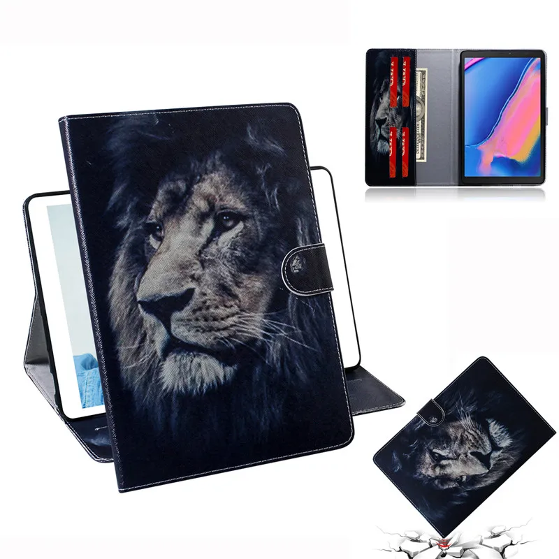 Cover For Samsung Galaxy Tab A 8.0 case 2019 S Pen Tablet SM-P200 SM-P205 PU Leather Case for Samsung Tab A 8.0 T290 Cover Funda