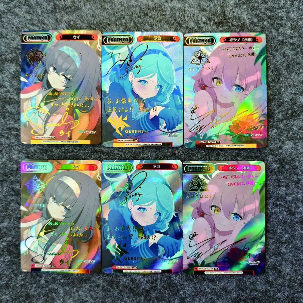 Tokisaki Kurumi Signature Card  Anime Collection Card Gold Stamping Refractive Color Rainbow Flash Textured Gifts