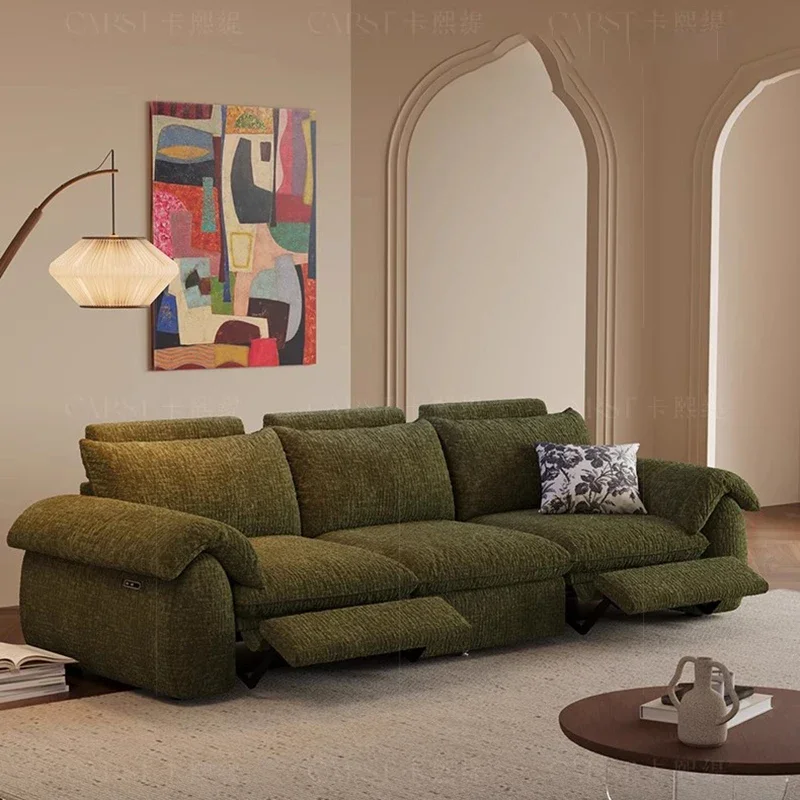 Modern Sofa Multifunctional Recliner Puffy Cushion Couch Oversized Combined