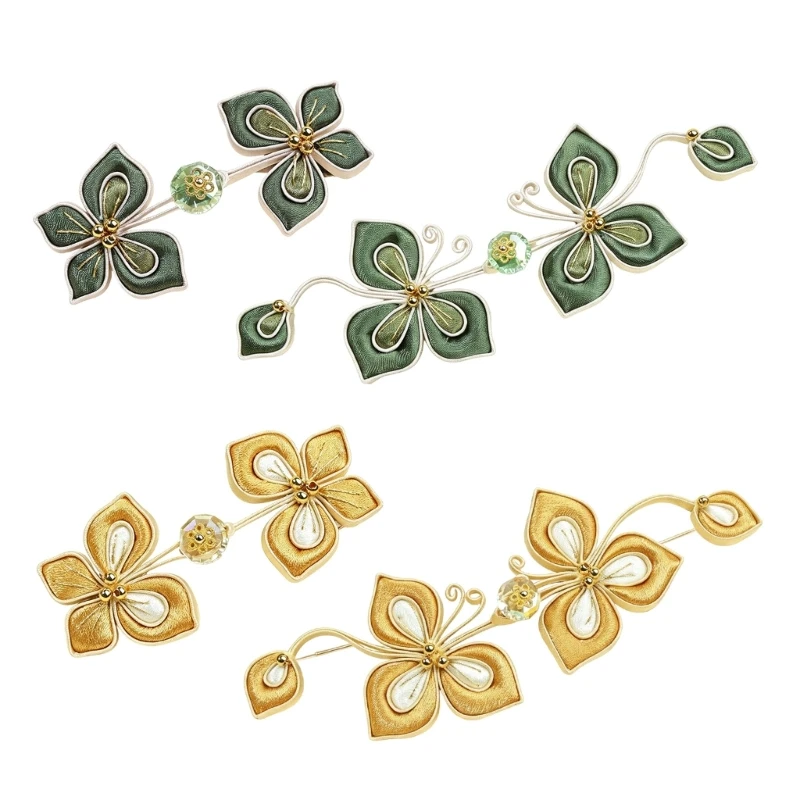 Blumen-Schmetterlings-Knoten-Knopfverschluss für Cheongsam Traditionelles Kleidungsstück Nähen 3XUF – Detail 1