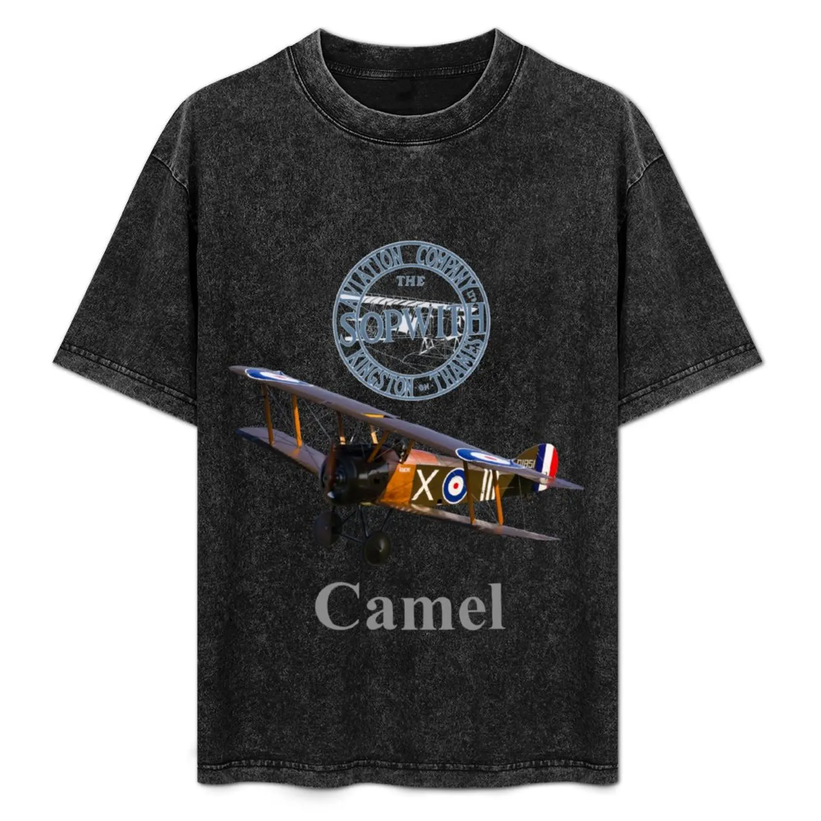 Sopwith Camel WW1 fighter T-Shirt blacks anime stuff black t shirts for men