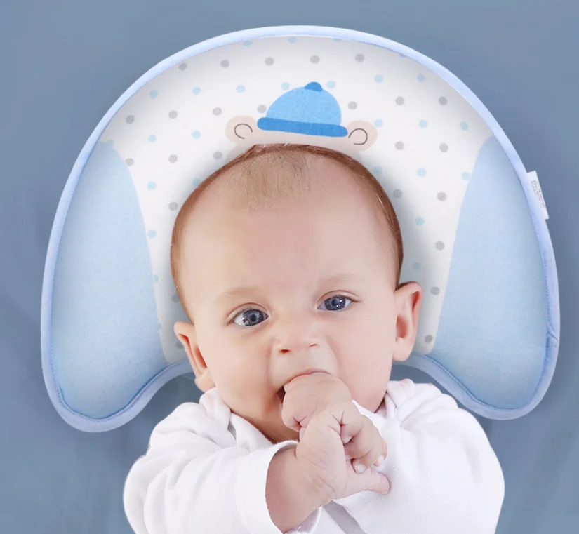 Bantal Bayi Baru Lahir Bantal Memori TK Bernapas Anti Jatuh Pelindung Kepala Nyaman Bantal Universal Empat Musim