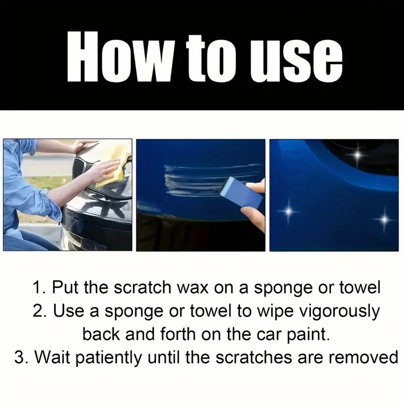 Motorcycle Car Paint Scratch Wax Remover Nano Shine Polish Kit Car Clay Scratch Repair Paste Kit Auto Anti Scratch Polishing Wax
