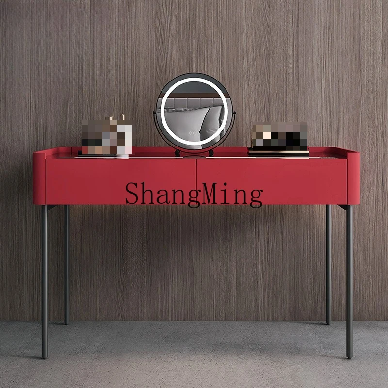 SM home dresser modern bedroom mirror jewelry box combination lock drawer chest dressing table