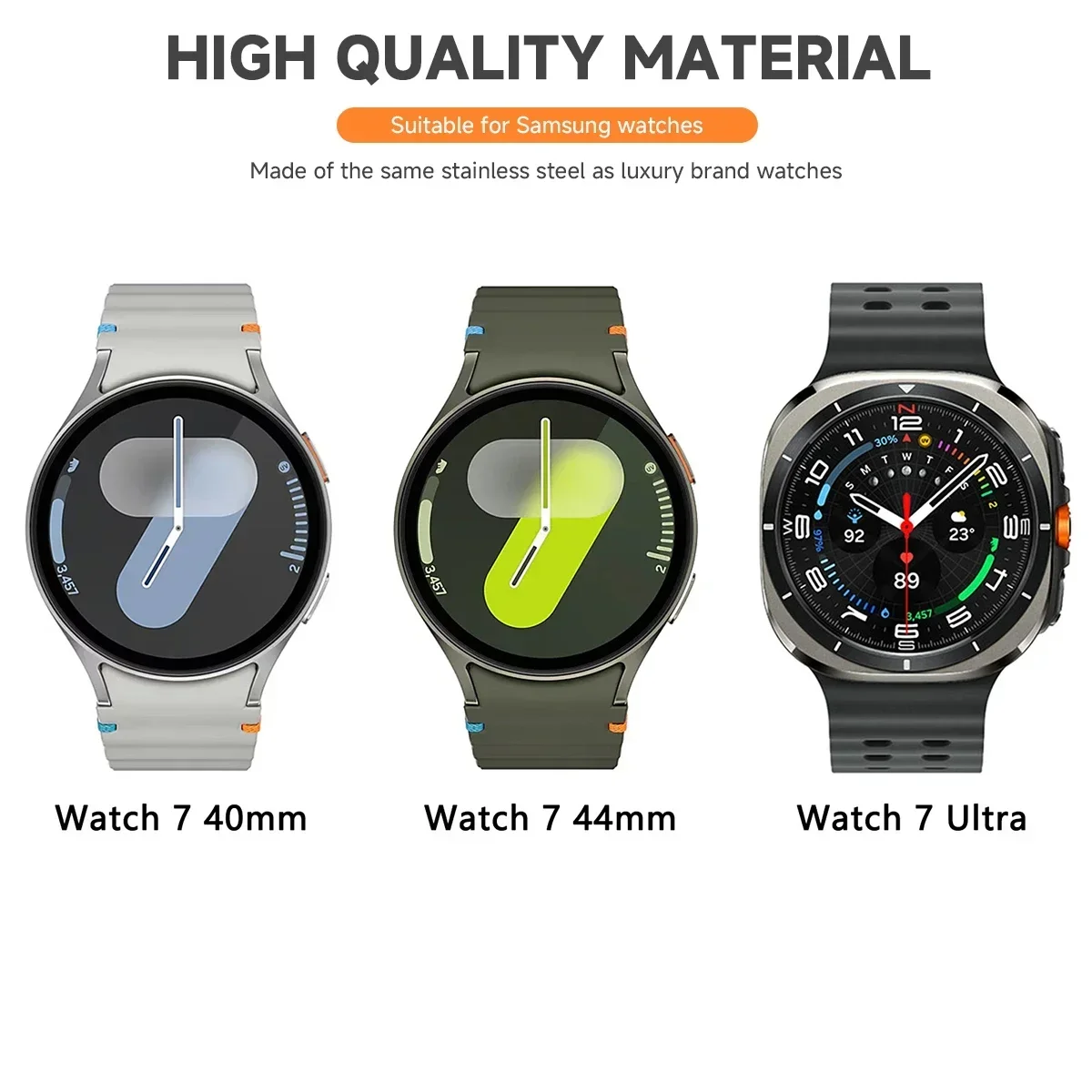 إطار معدني لساعة سامسونج جالاكسي الترا 47 مللي متر 7/6/5/4 40/44 مللي متر إطار مقياس الوقت/السرعة حلقة واقية ساعة 6/4 كلاسيكية 47 43 مللي متر