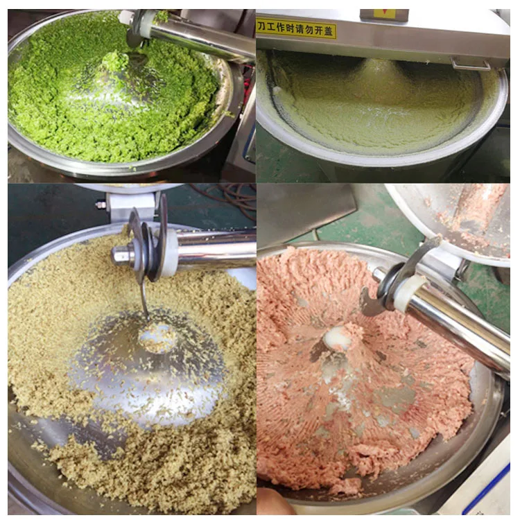Commercial Meat Emulsification Bowl Cutter Machine For Delicatessen Plant Sausage And Cooked Meat Prep Work