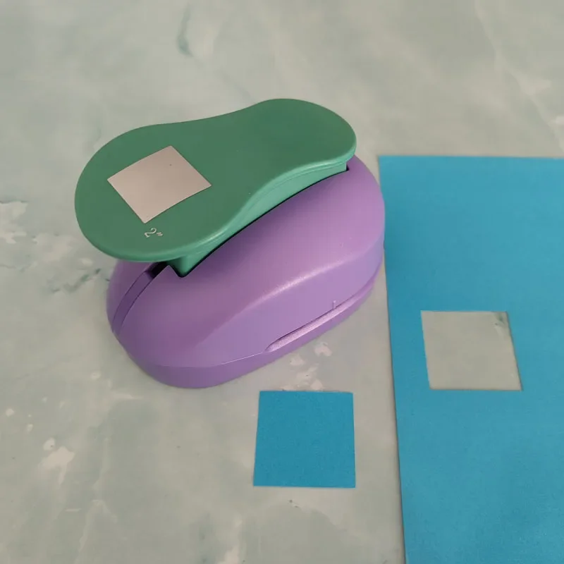 33mm Squre Hole Punch Paper Cut Eva Foam Maker Scrapbooking Labor Embossing Saving Craft Greeting Card Making School Tool