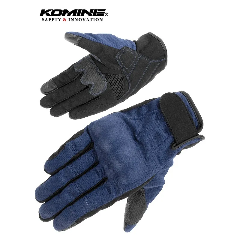 

KOMINE GK-2493 Spring and Summer Double Layer Fine Mesh High Comfort Light Protection Motorcycle Knight Gloves Men's and Women's