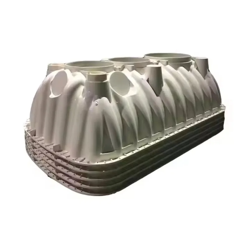 Underground fiberglass plastic septic tank for sewage treatment
