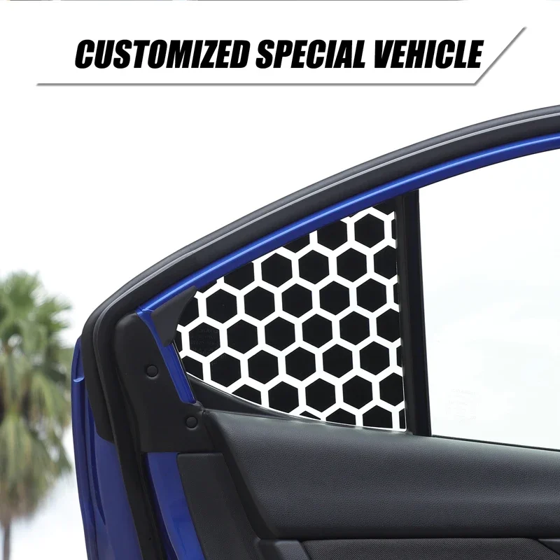 ملصق أسود من كلوريد البولي فينيل للسيارة ، زهرة النافذة المثلثة الخلفية ، ملحقات السيارة الخارجية ، سوبارو WRX-Pull