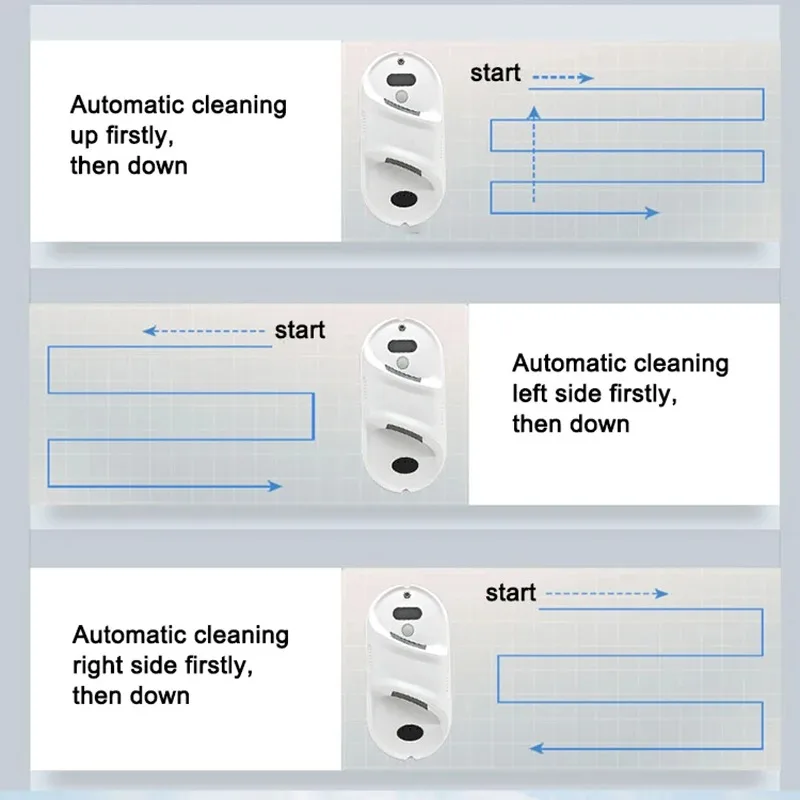 가정용 지능형 창문 청소 로봇, 자동 물 스프레이, 전기 유리 림피아크리스탈, 리모컨 창문 와셔